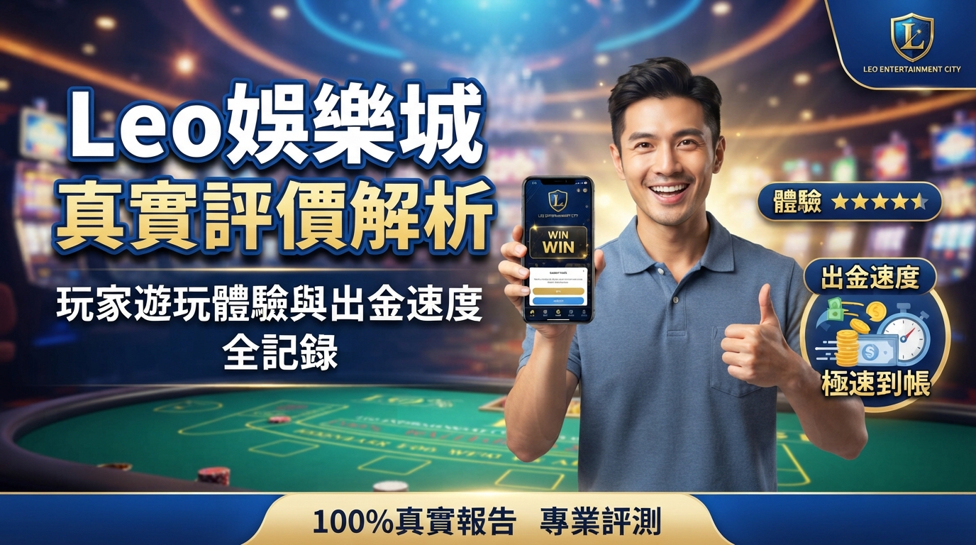 Leo娛樂城真實評價解析：玩家遊玩體驗與出金速度全記錄